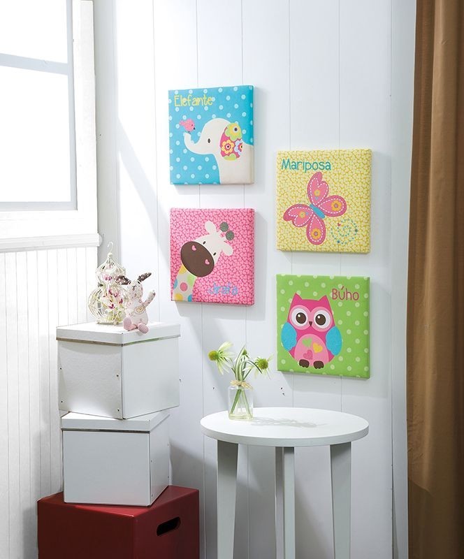 vianney new generation 4 decorative wall frames zoo. for Nursery or baby room