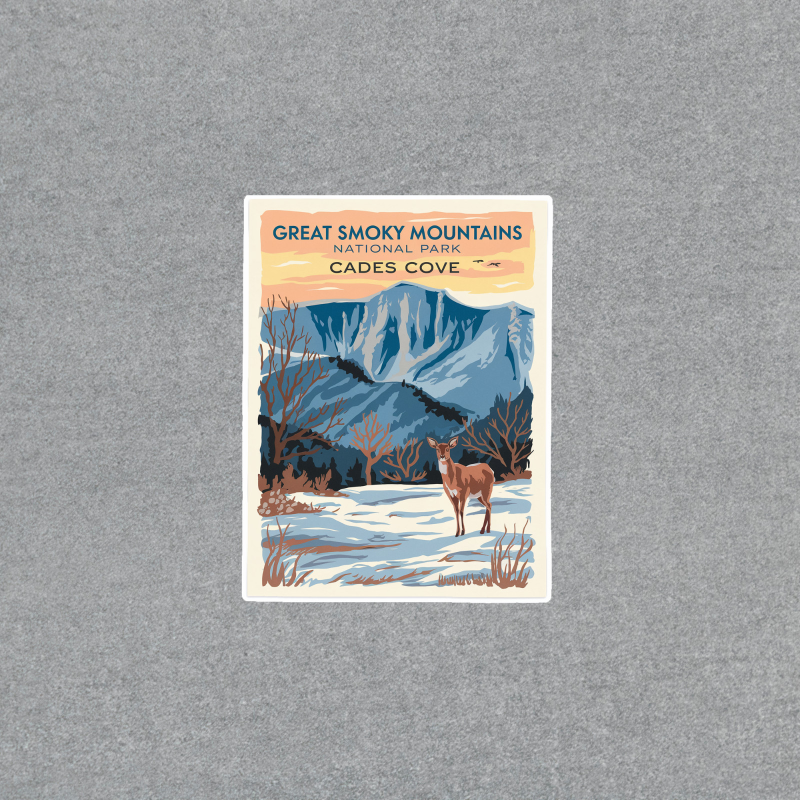 Great Smoky Mountains National Park Cades Cove Vintage Travel Decal Sticker #345