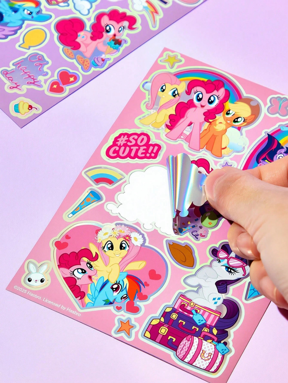 My Little Pony Kawaii Y2K Party Cute Decorations Adhesive Stickers – 2 Sheets