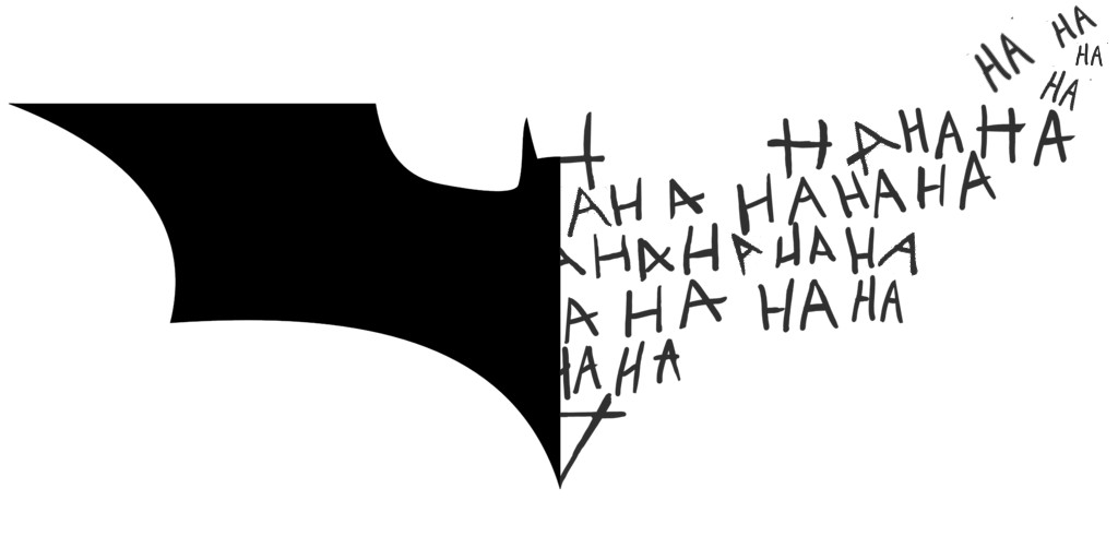 Vinyl Decal Sticker Car Truck Window – Batman Logo Symbol + Joker Laugh HA HA HA