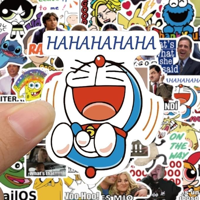 50Pcs Meme Stickers Waterproof Vinyl Decals for Water Bottles Laptop