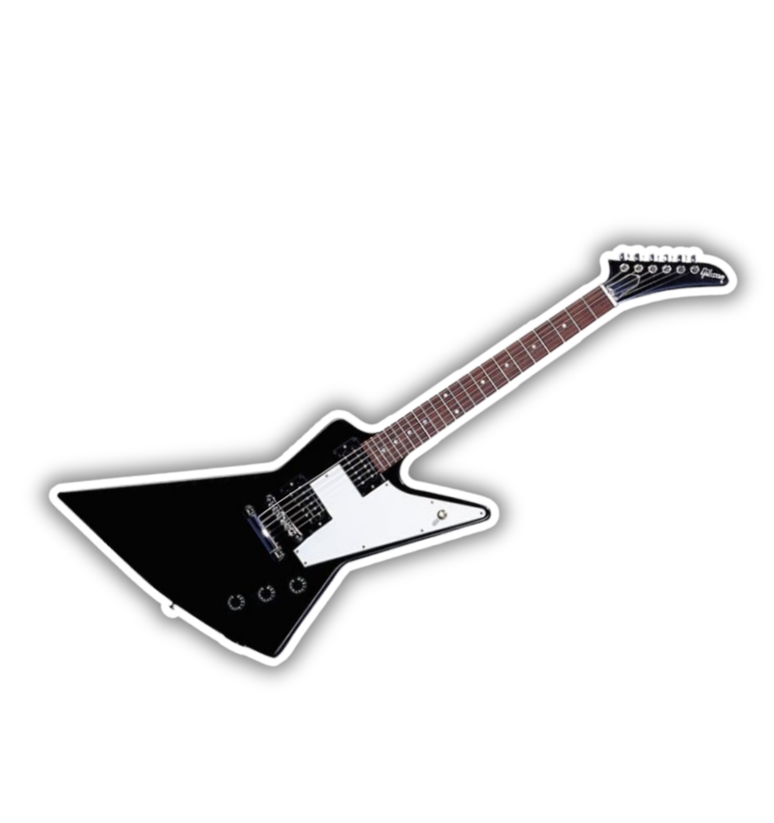 Gibson Explorer Guitar Fridge Magnet or Laptop Sticker