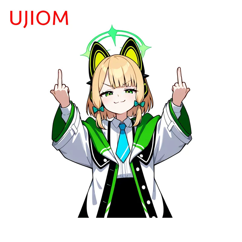 UJIOM Saiba Momoi Midori Blue Archive Wall Sticker Loli Graphics Decals DIY Home