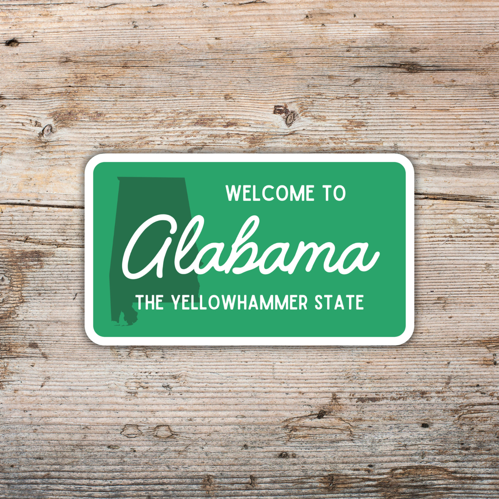 Welcome to Alabama Sticker Yellowhammer State Vinyl Decal Waterproof Travel