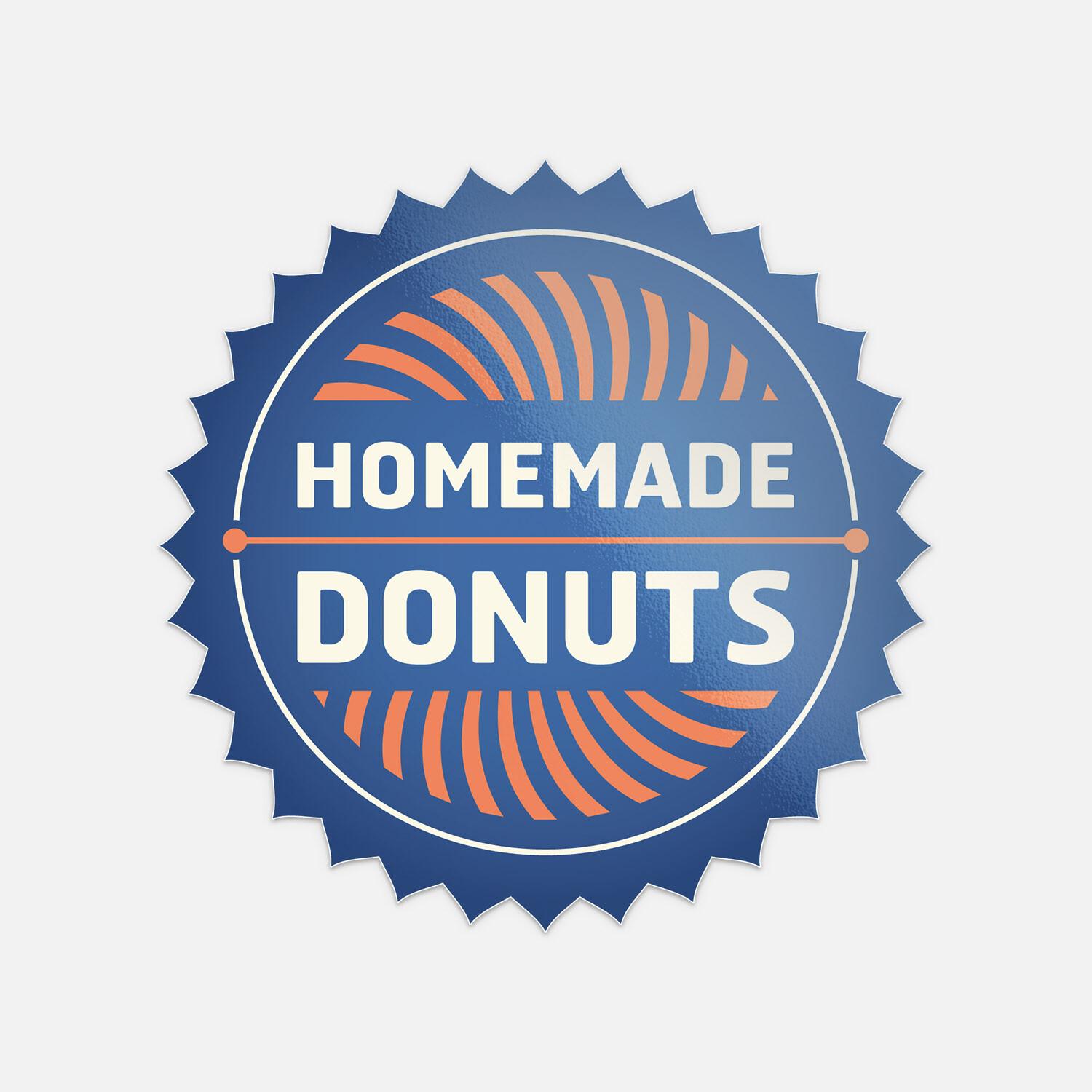 Homemade Donuts Food Vinyl Sticker Decal