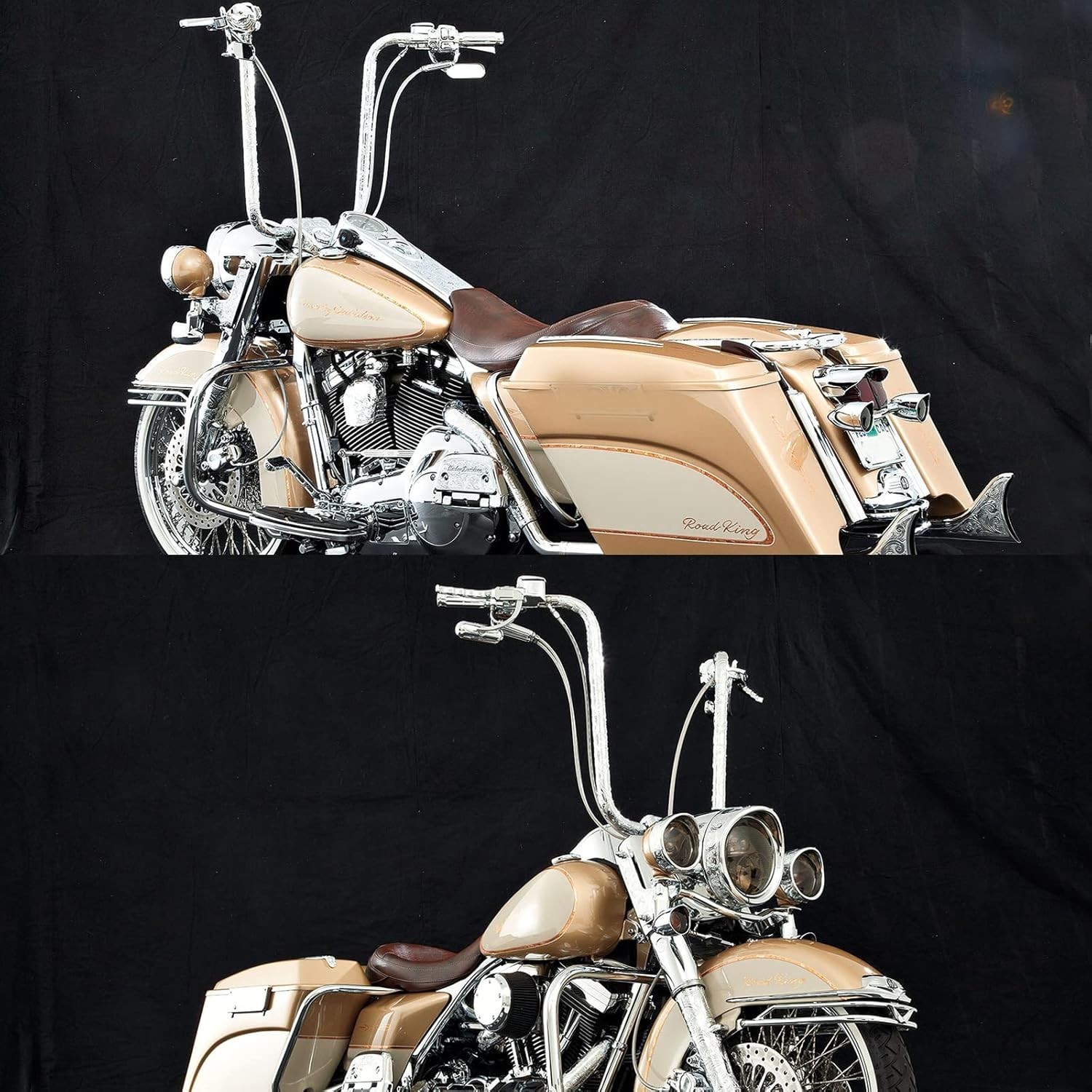 Chrome Oval Shape Motorcycle Mirrors,Upgrade Rearview Motorcycle Mirrors Compati