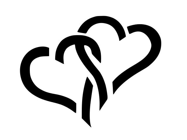 INFINITY HEARTS Vinyl Decal Car Wall Window Sticker CHOOSE SIZE COLOR