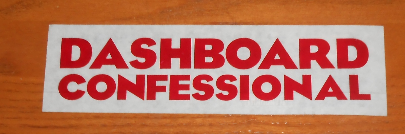 Dashboard Confessional Bumper Sticker 2-Sided Original Promo 7×2
