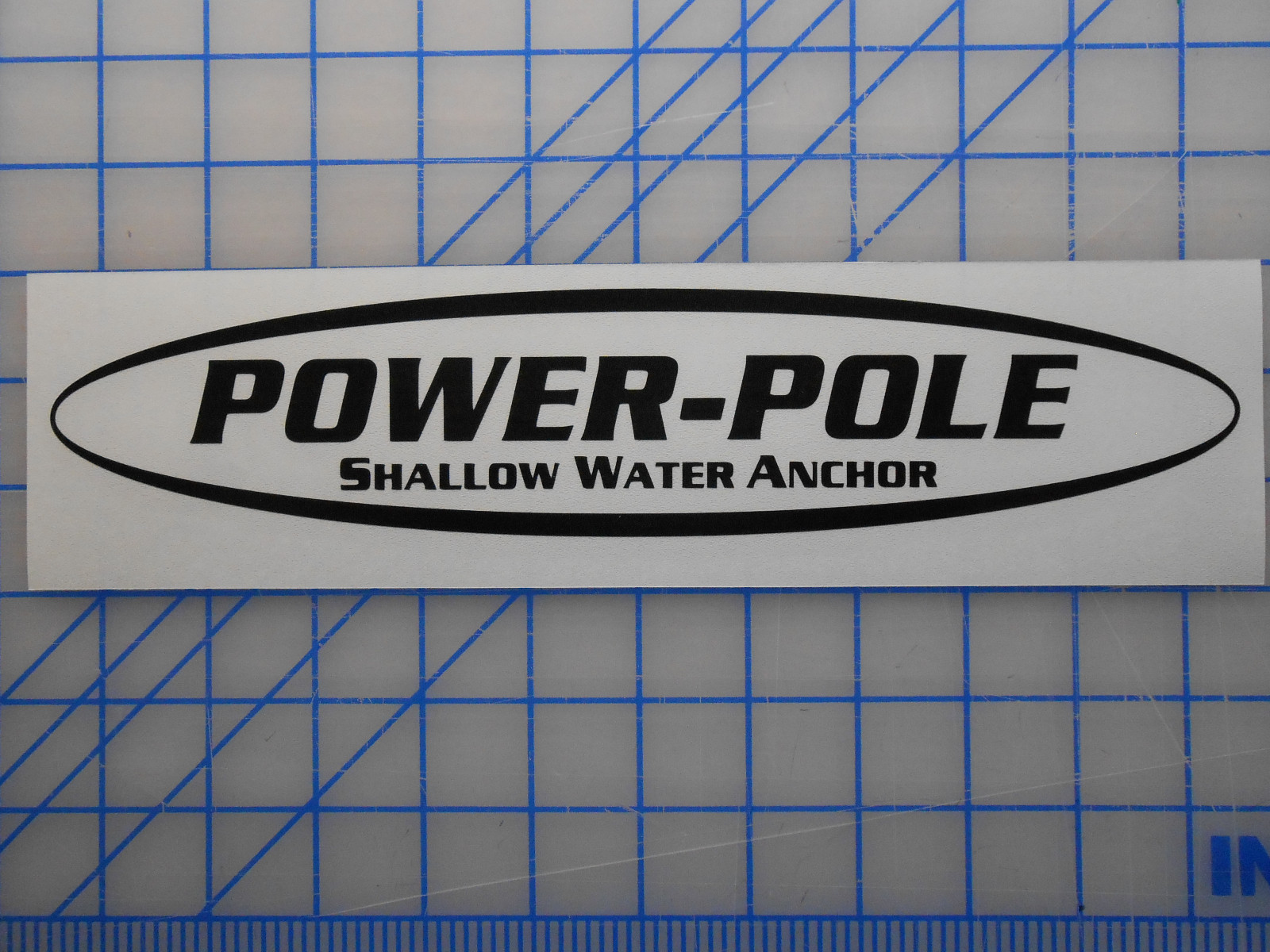 Power Pole Sticker Decal 11" 17" 23" Anchor Spike Blade Shallow Water Cylinder