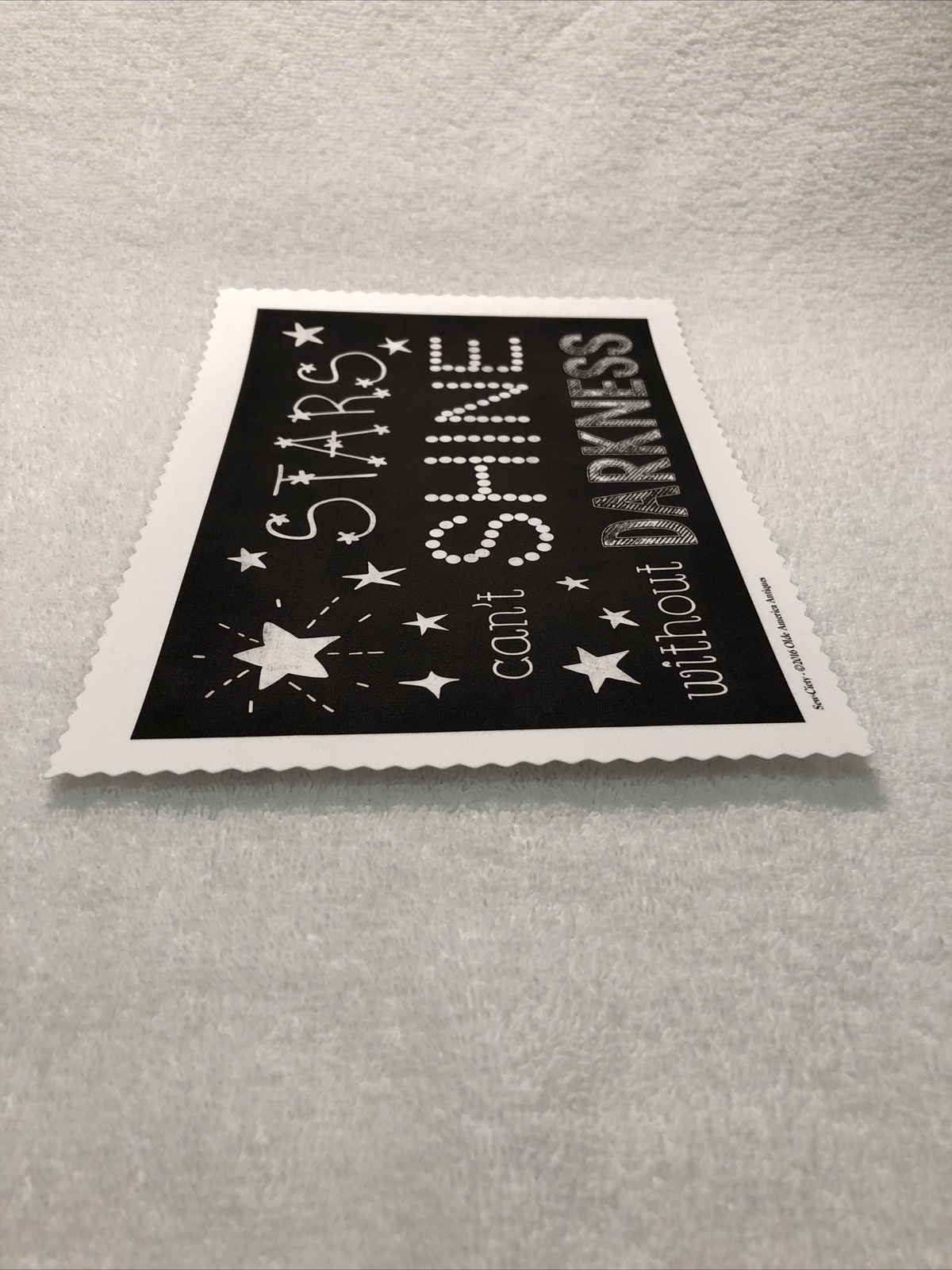 Stars Can't Shine Without Darkness Giclee Fine Art Print on Cloth Ready-To-Sew!!