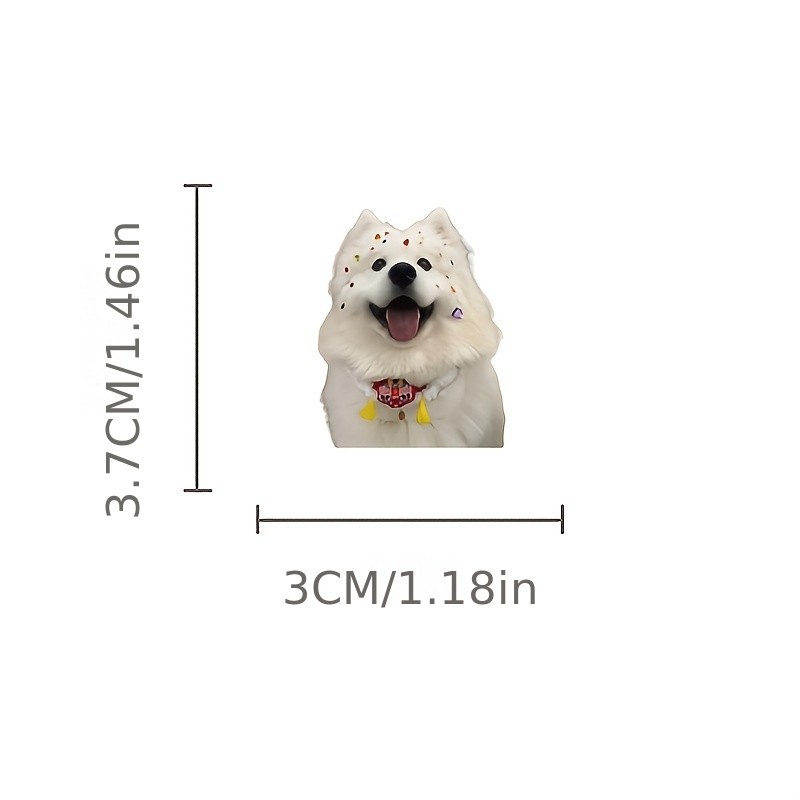 100pcs Realistic Cat Dog Stickers Cute Kitten Puppy Vinyl Laptop Bottle Decals