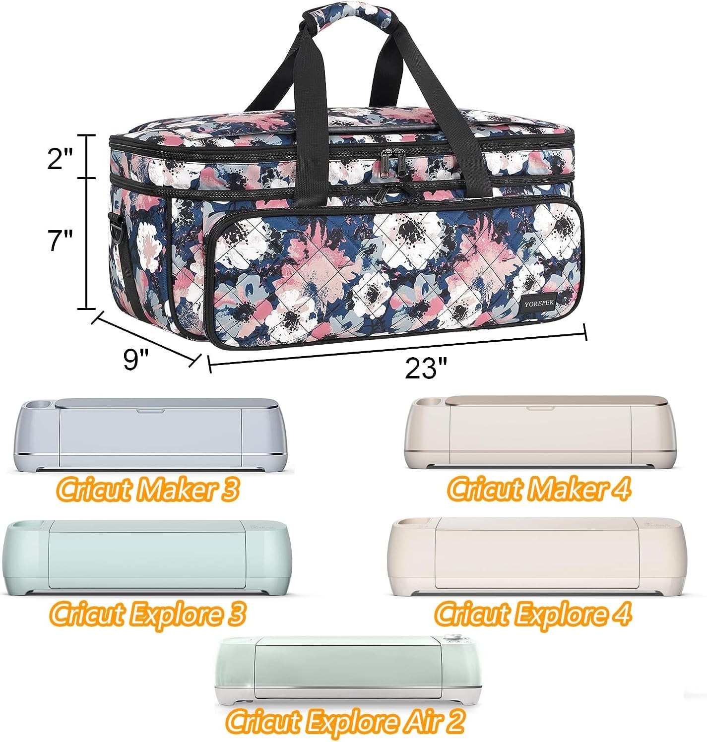 Carrying Case for Cricut Maker 4, Maker 3, Explore 4, Explore 3, Air 2, Die C…