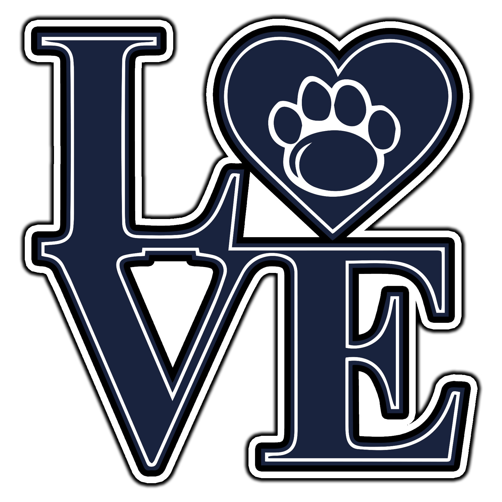Penn State Nittany Lions Logo #11 College Sticker Waterproof Vinyl Decal Die-Cut