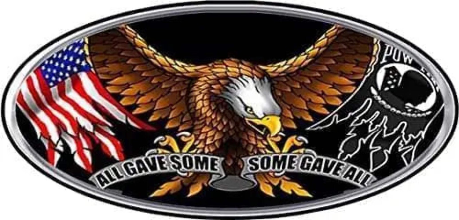 All Gave Some Some Gave All Oval Decal
