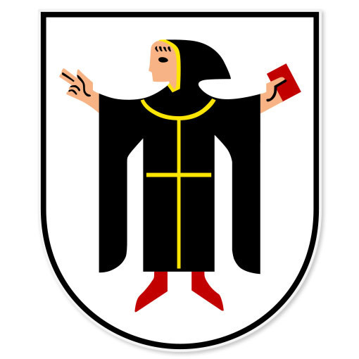 Munich Muenchen Germany heraldic bumper sticker 4" x 5"