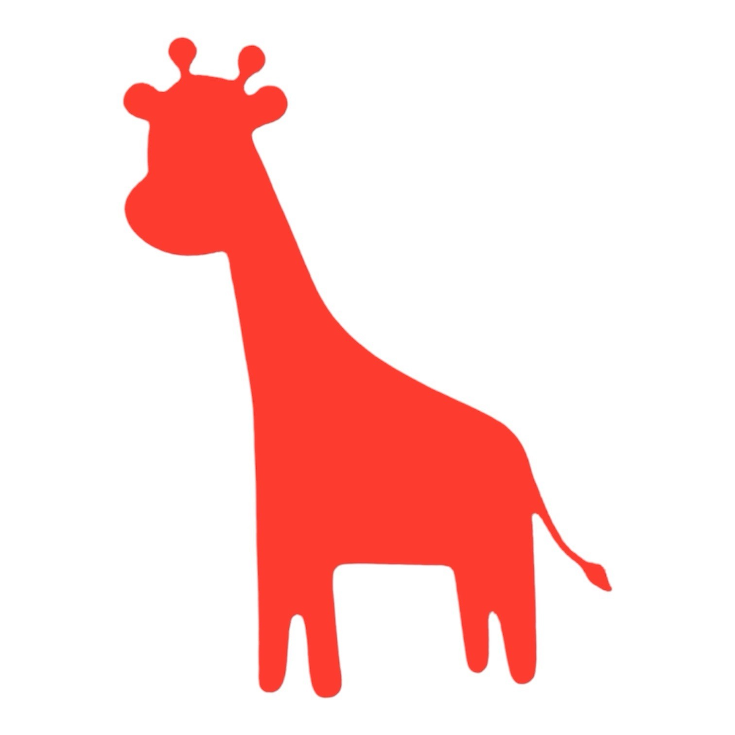 Baby Giraffe Decal for car Windows Laptops most Smooth Surfaces