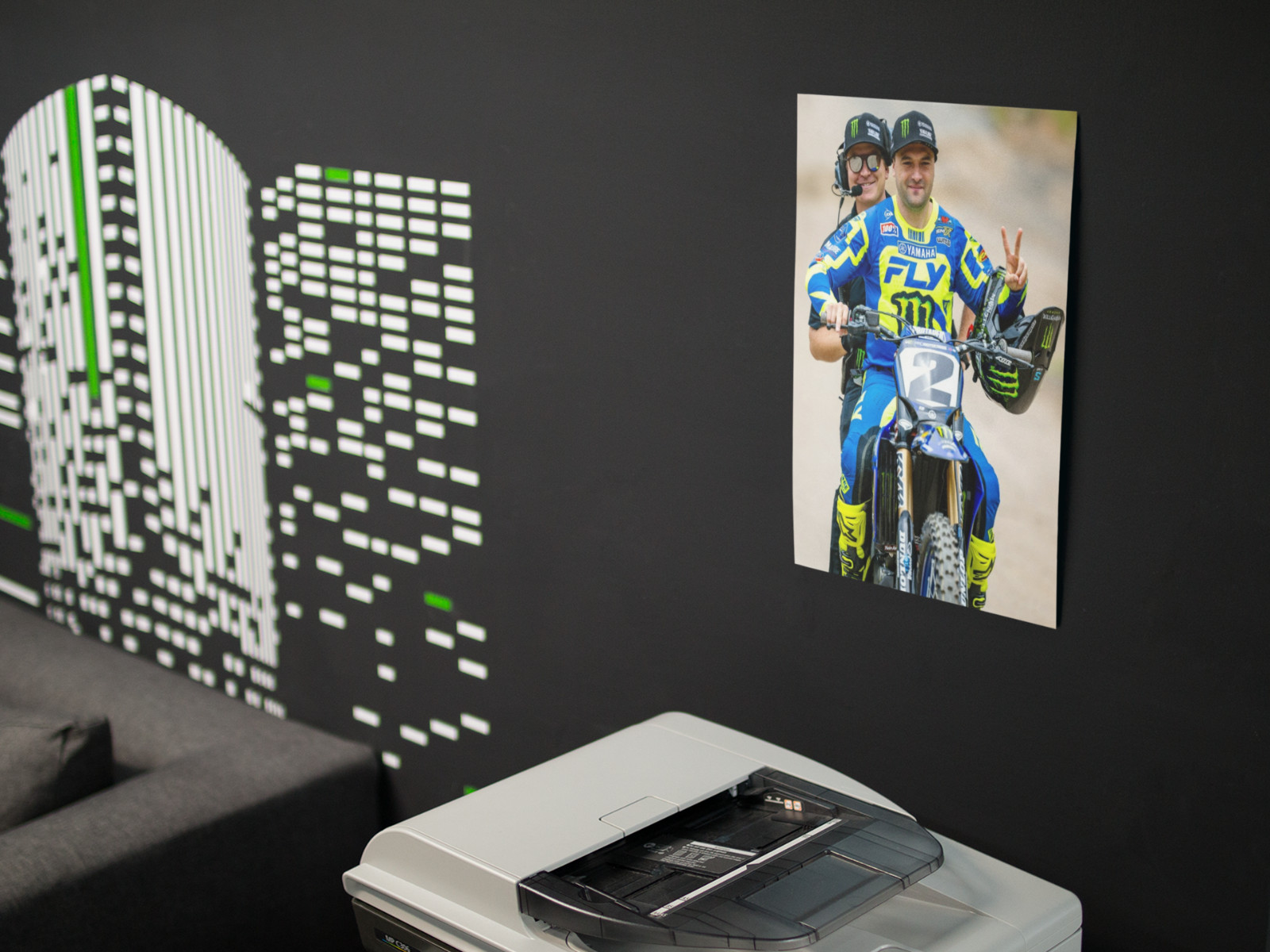 Motocross Southwick Racing Dirt Bike Wall Vinyl Decal Poster Print Removable