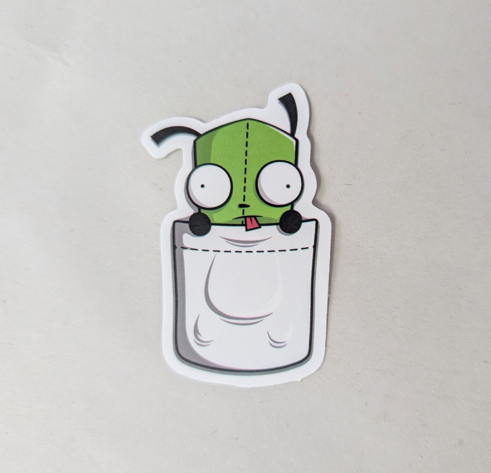 Set Of 10 Stickers Invader Zim & Gir In Dog Costume Alien Animation TV Show