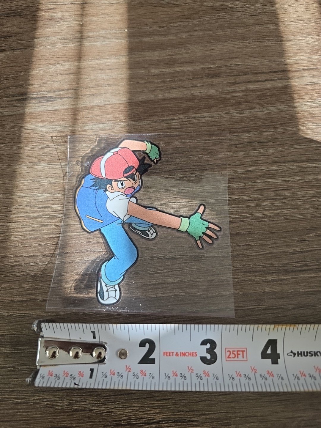 Pokemon Ash UV DTF Decal Sticker Waterproof Raised Made In USA