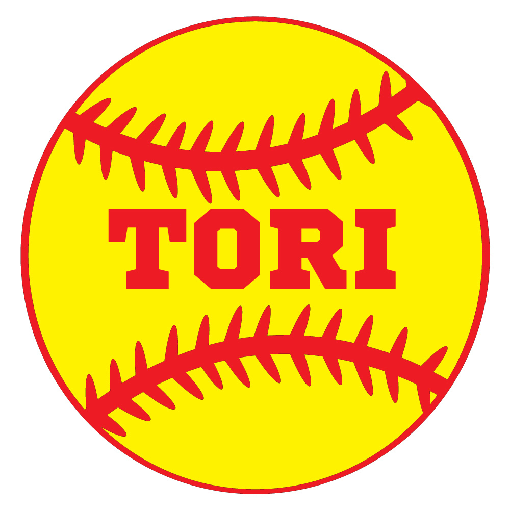 SOFTBALL BALL NAME TEAM Vinyl Decal Sticker for CUP TUMBLER JEEP LAPTOP TRUCK