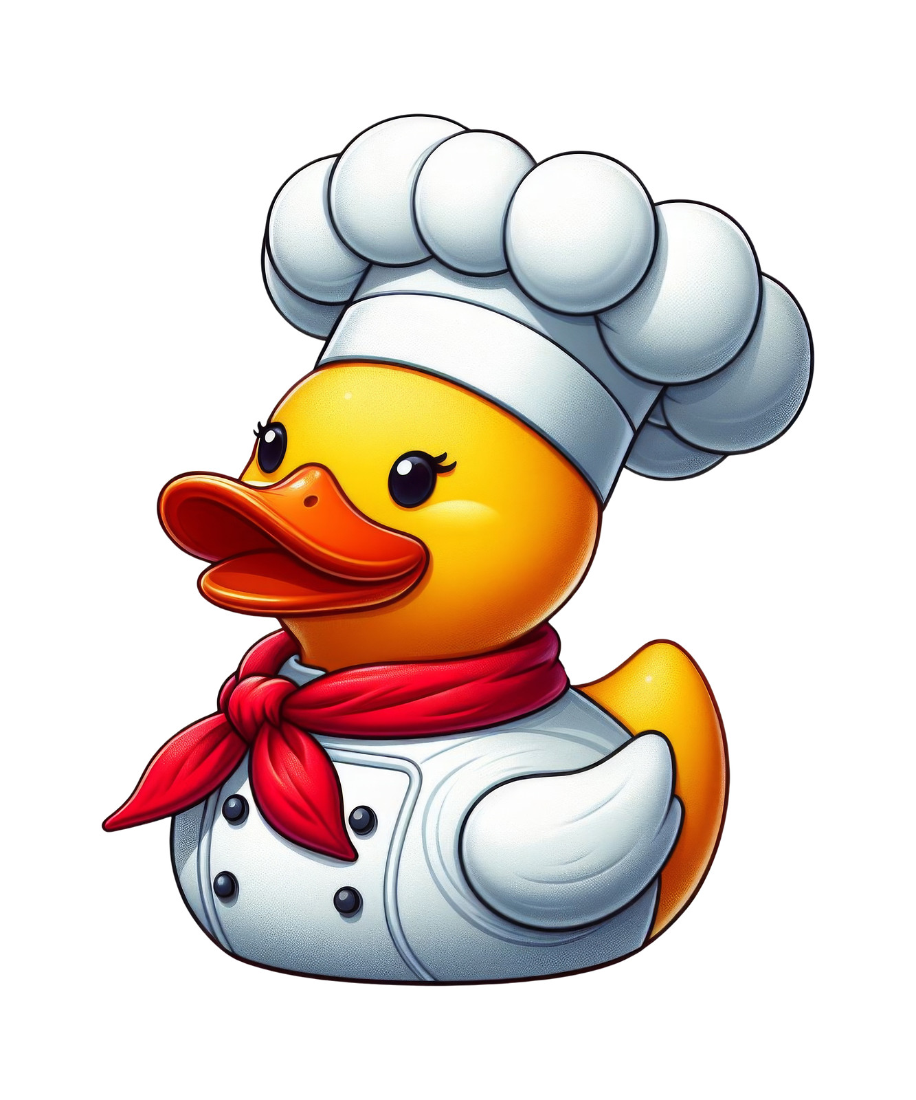 Chef Rubber Duck Vinyl Sticker
