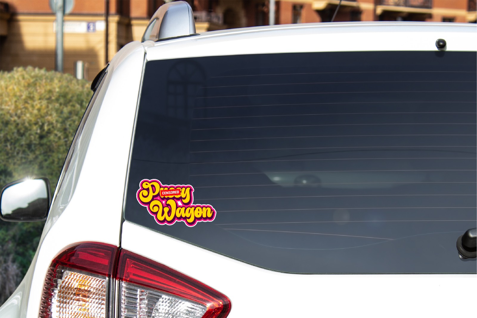 P**** Wagon Sticker Decal Car Truck Sex Funny Adult Love Joke Vehicle