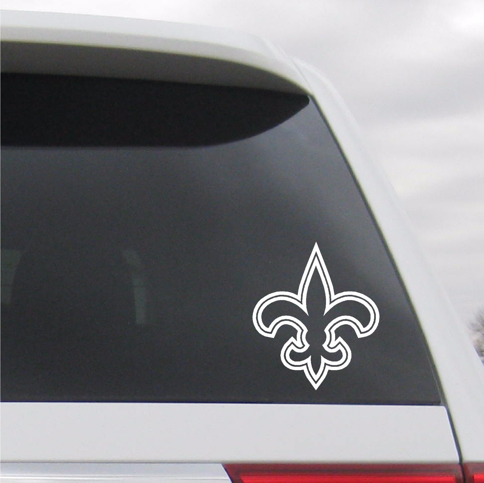 NEW ORLEANS SAINTS FLEUR DE LIS VINYL DECAL LA LOUISIANA , 1 SET OF 2