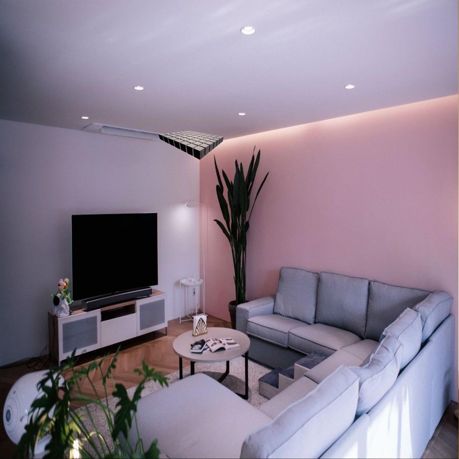 3D Corner Wall Decal Optical Illusion Wall Sticker Realistic Modern Decor Style