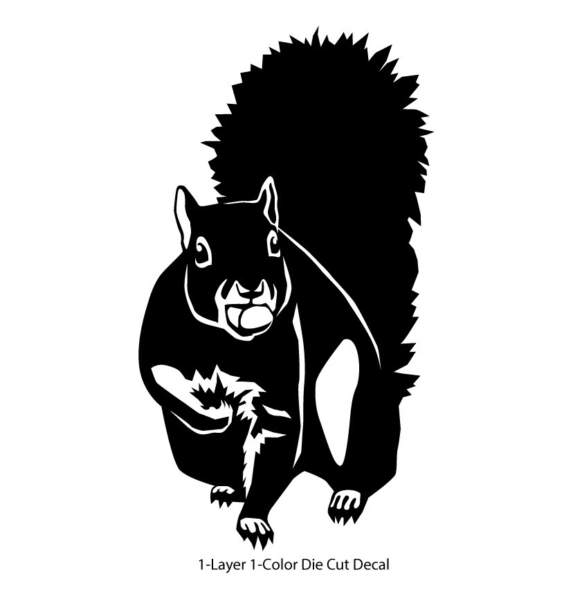 Animals – Wild Life – Tree Squirrel 1 Laptop, Car, Bumper, Door Decal Sticker