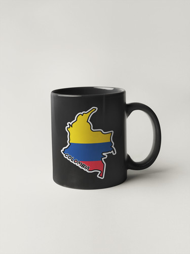 Colombia Map Flag Sticker Decal