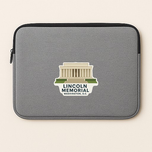 Lincoln Memorial Washington DC Iron On Heat Transfer Vinyl HTV Die-Cut Symbolic
