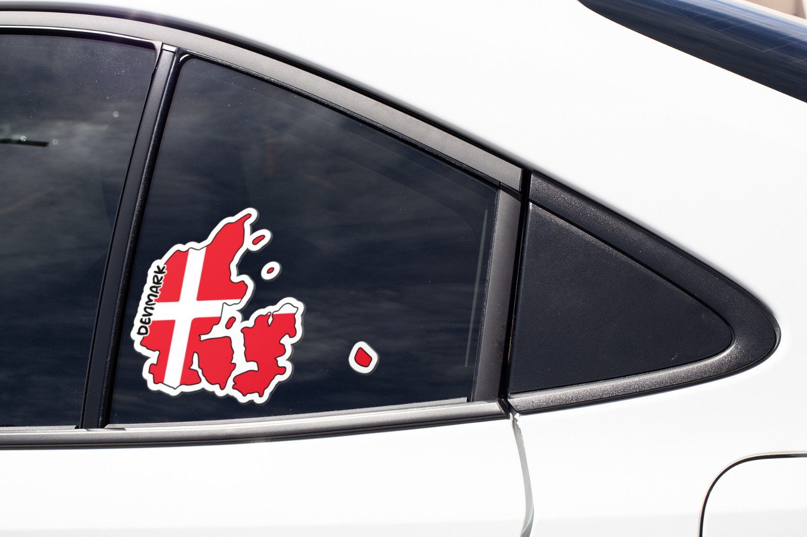 Denmark Map Flag Sticker Decal