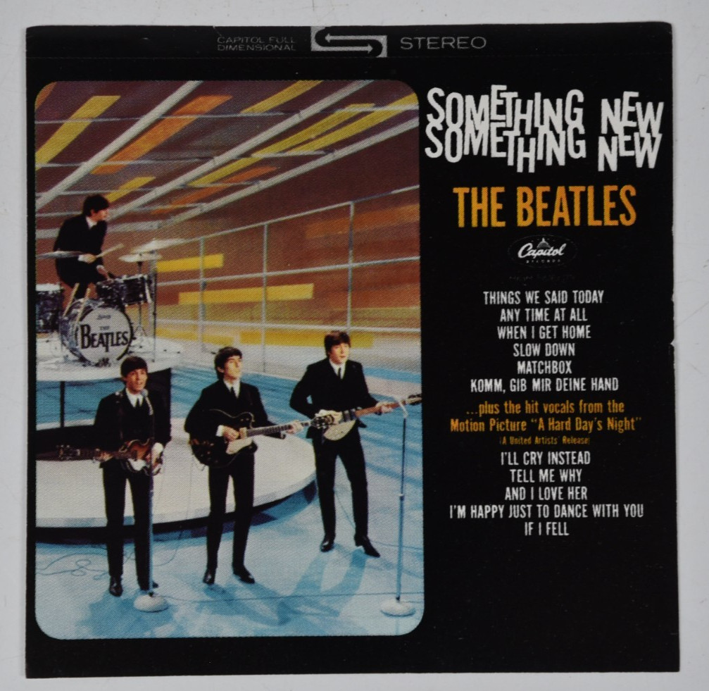 Vintage Beatles Something New Insert Cover Art 6" Art Print 45 Record Paper ONLY