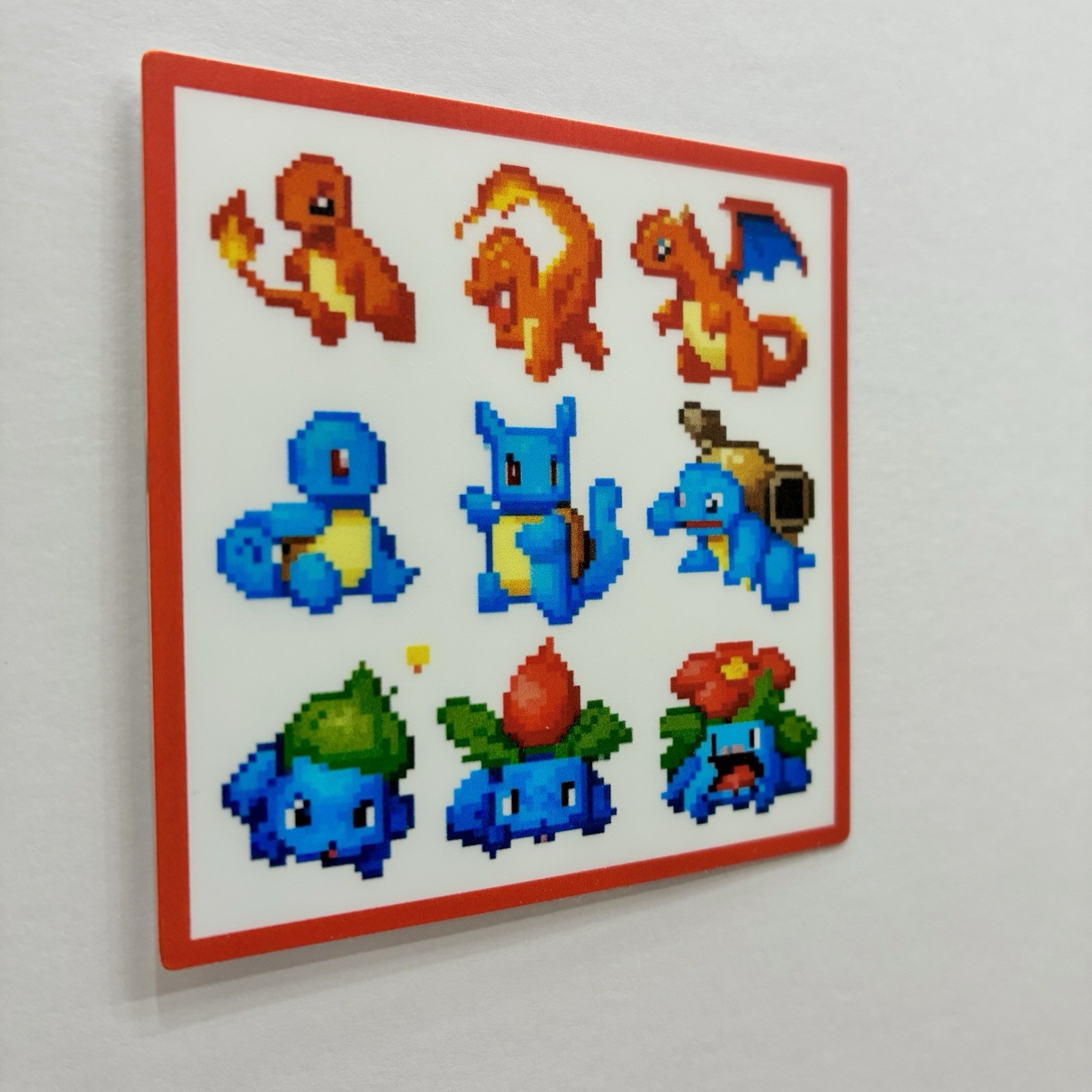 Pokemon Sticker 2.5 inch Pixel Art Printed On Sticker Matte Vinyl New
