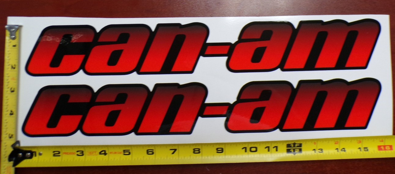CAN-AM MAVERICK X3 R GRAPHIC DECAL STICKER USA MADE BLACK RED GRADIENT THICK