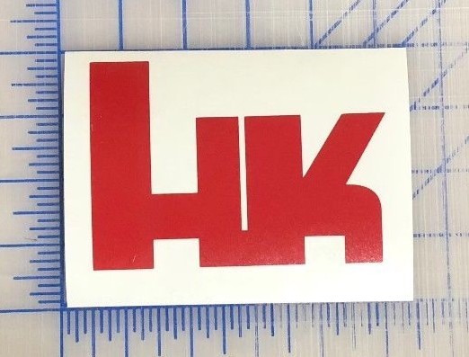 HECKLER KOCH Firearms Decal HK 2.5" 3.5" 4.5" 5.5" Gun Pistol Toolbox Bumper Win