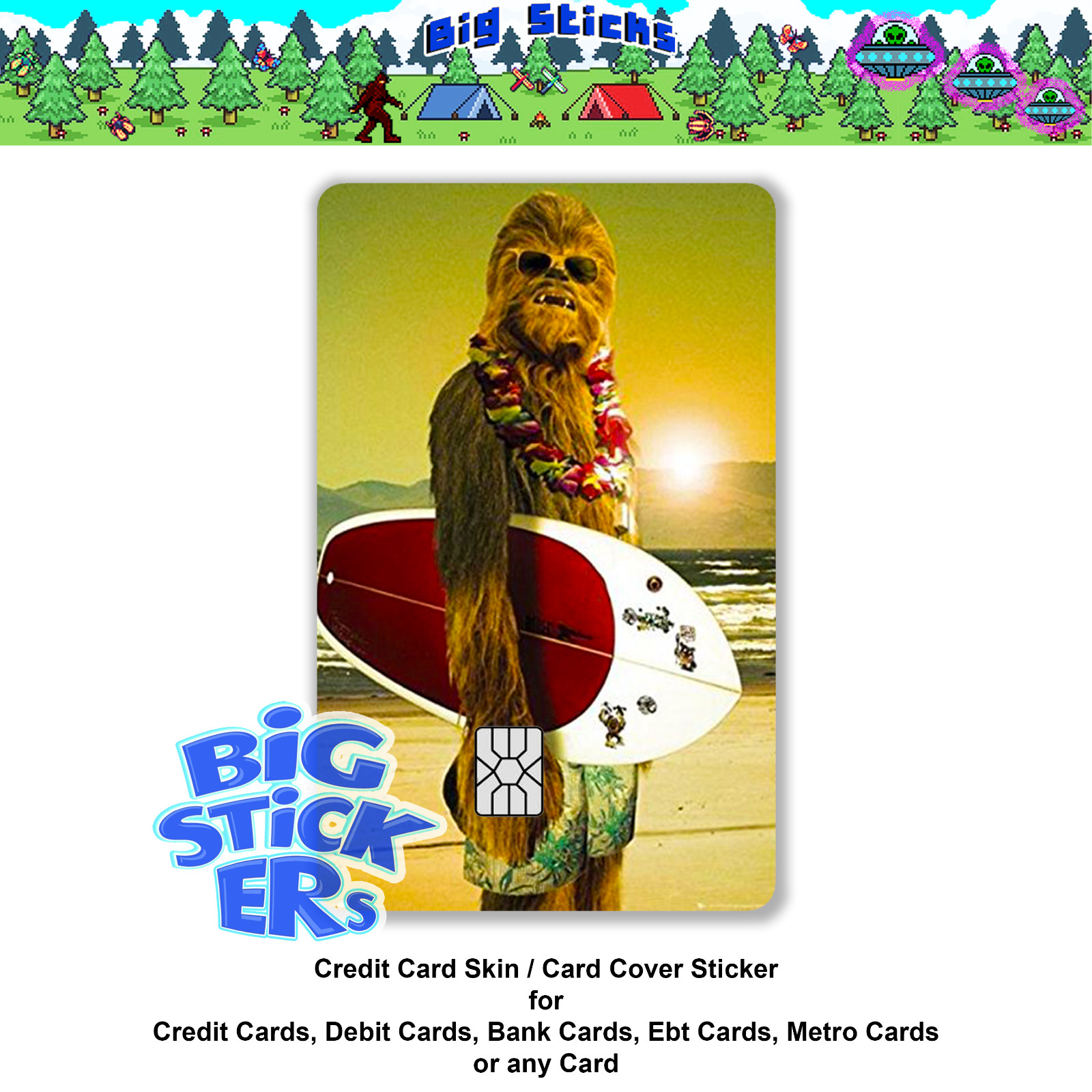 Starwars Credit Card Cover SMART Sticker Skin Wrap, Card Sticker Decal