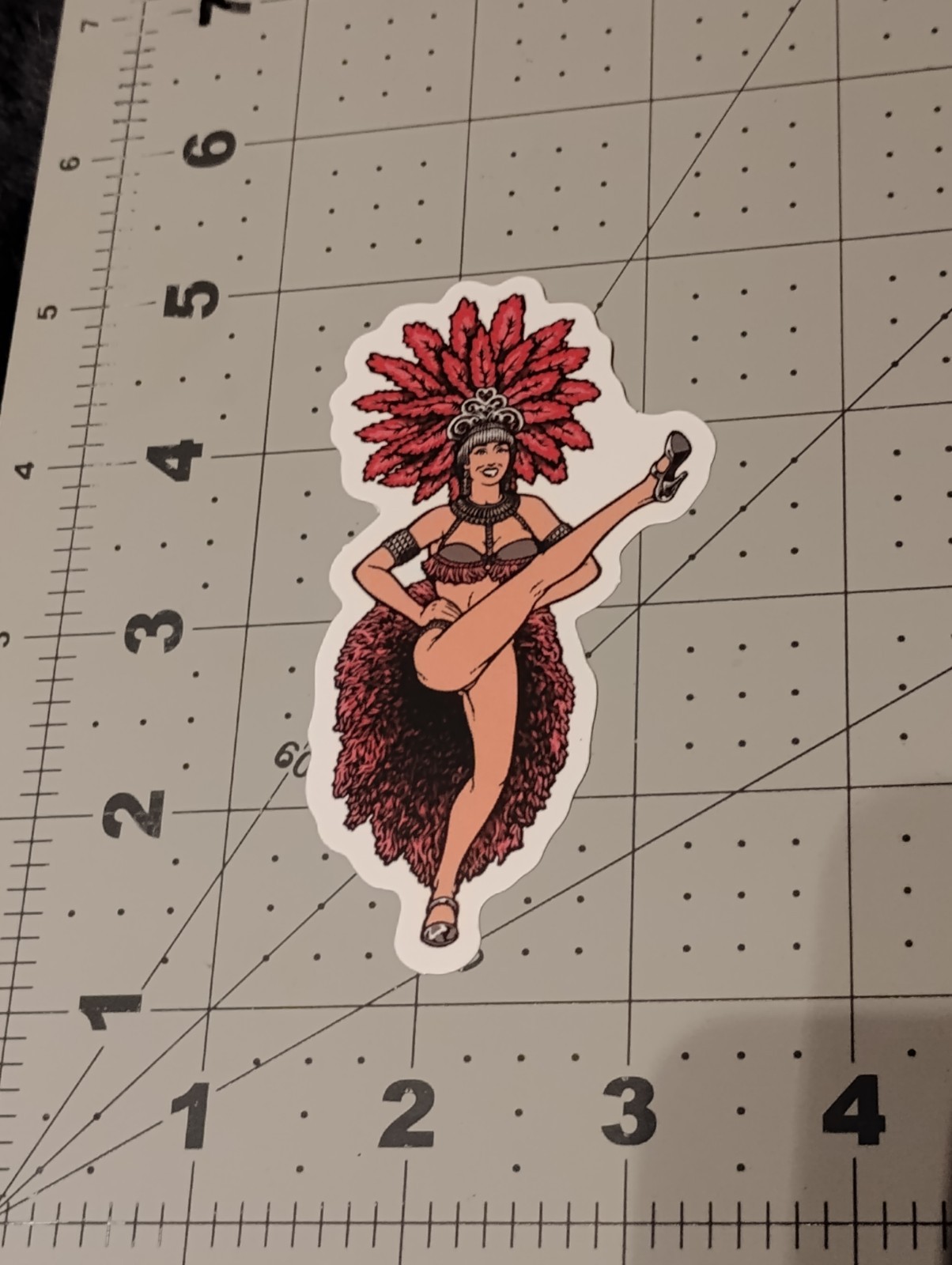 Las Vegas Show Girl Dancer Casino Sticker Vinyl Decal Car Laptop Skateboard