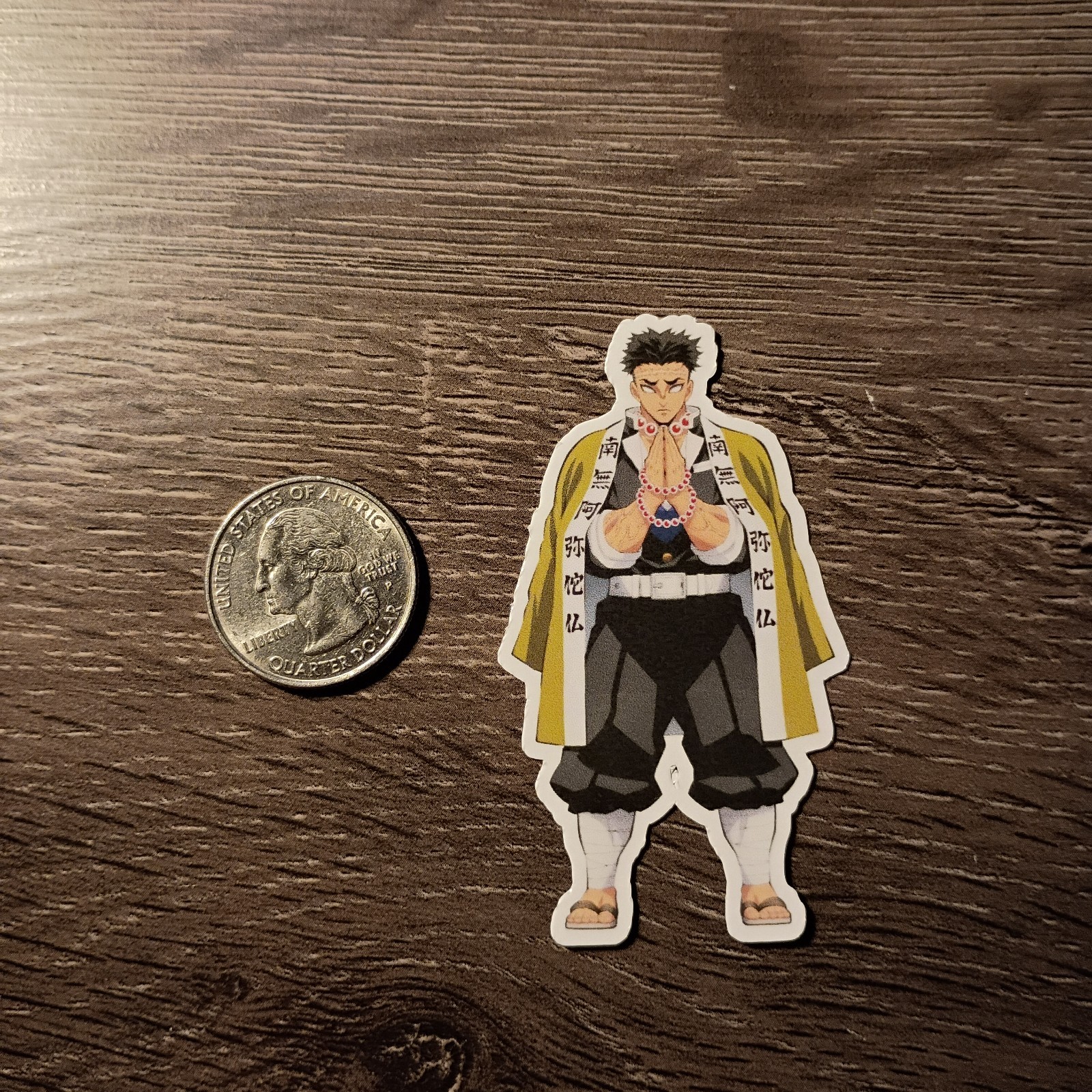 Stone Hashira Gyomei Posing Sticker – Vinyl Waterproof – Original Artwork