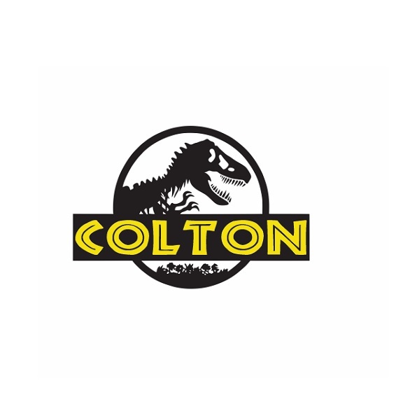 CUSTOM NAME Jurassic World Decal kids bedroom wall sticker jurassic park art big