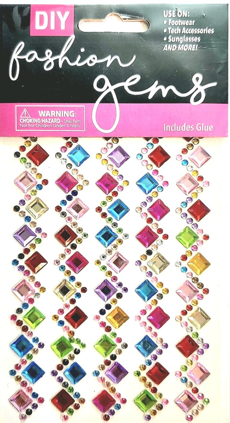 DIY Fashion Gems For Footwear/Tech/Sunglasses/Scrapbooking Borders. Set Of 4 NEW