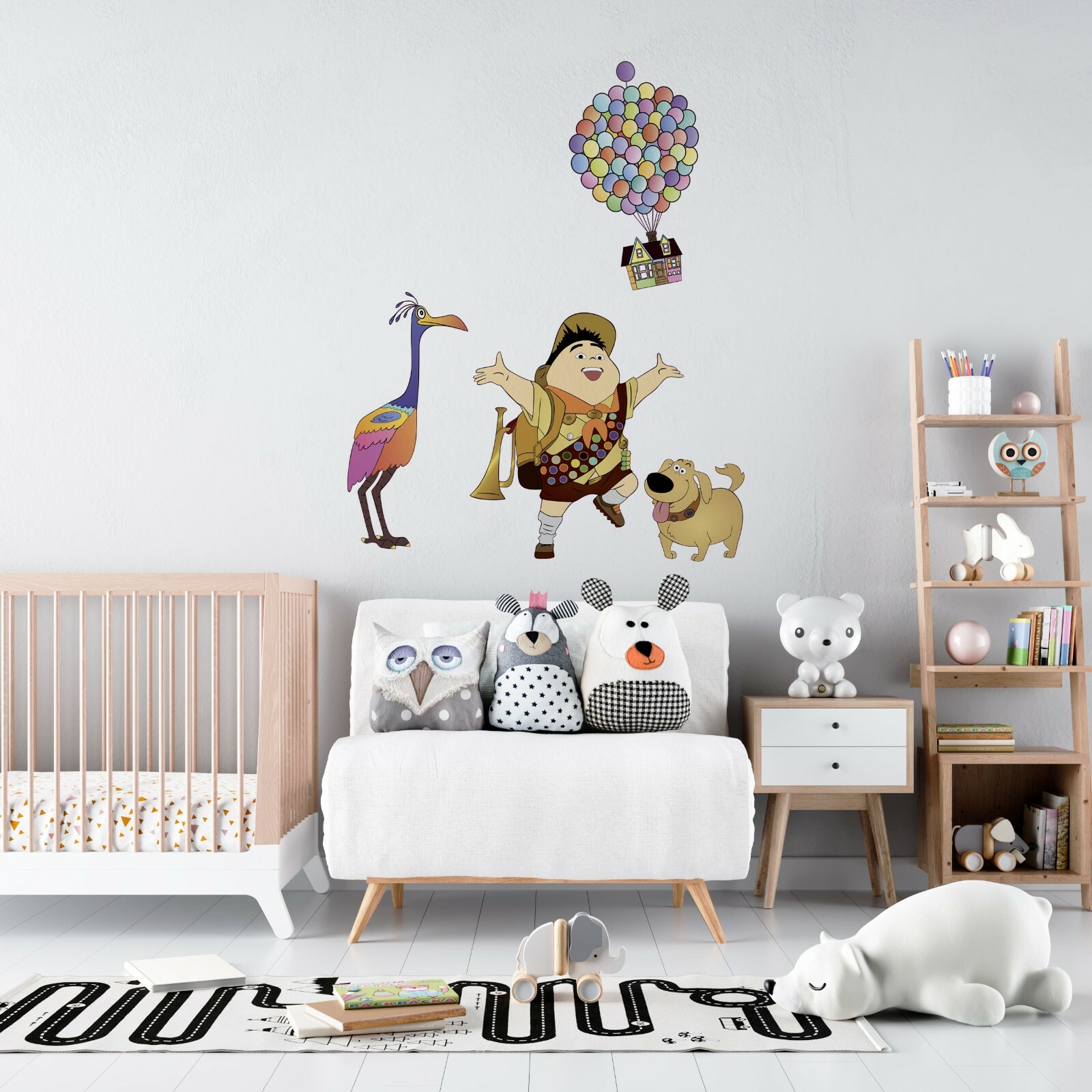 Russell Dug & Kevin Decor Up Movie Character Vinyl Home Bedroom Wall Decal 20×24