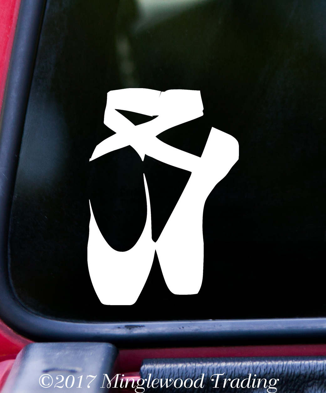 BALLET SHOES Vinyl Decal Sticker – Ballerina Pointe Dance Slippers