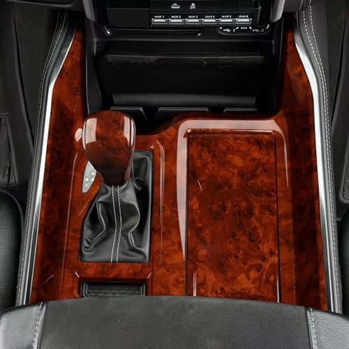 Car Gear Shift Knob Cover Trim Wood Grain Decal Sticker fits for 2019 Gear Knob