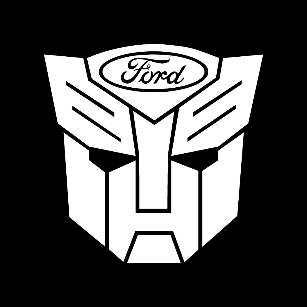 Ford Transformer Die Cut Decal Made in USA Multiple Colors Available 6+yrs