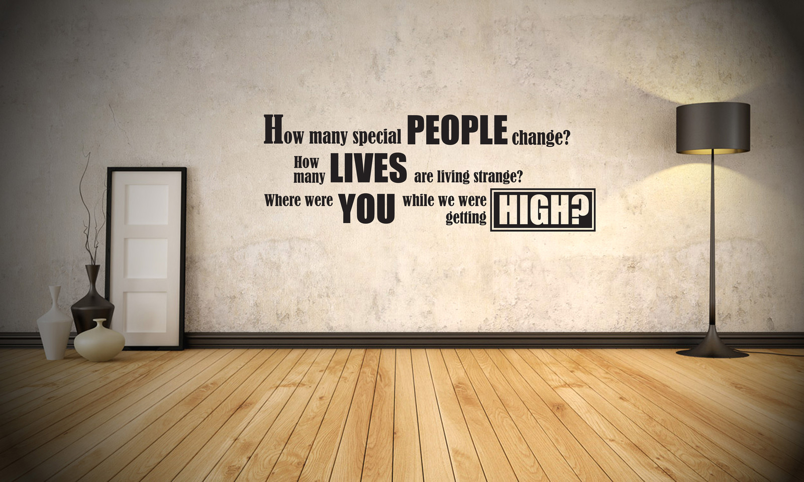 OASIS – CHAMPAGNE SUPERNOVA LYRICS – WALL STICKER DECAL TRANSFER