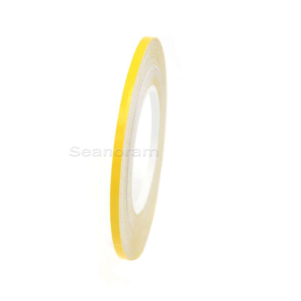1/12" 2mm Yellow DIY Home Shop Pinstriping Pin Stripe Line Decal Vinyl Sticker
