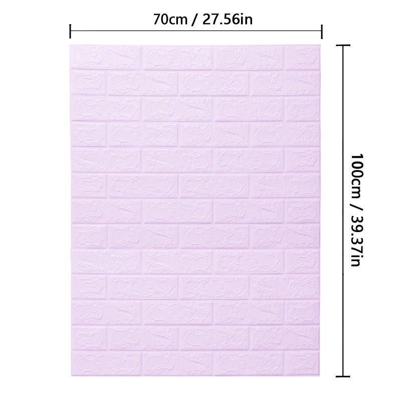Brick Wall Sticker Self-Adhesive Wallpaper 3D Tile Foam Panel Waterproof Sticker