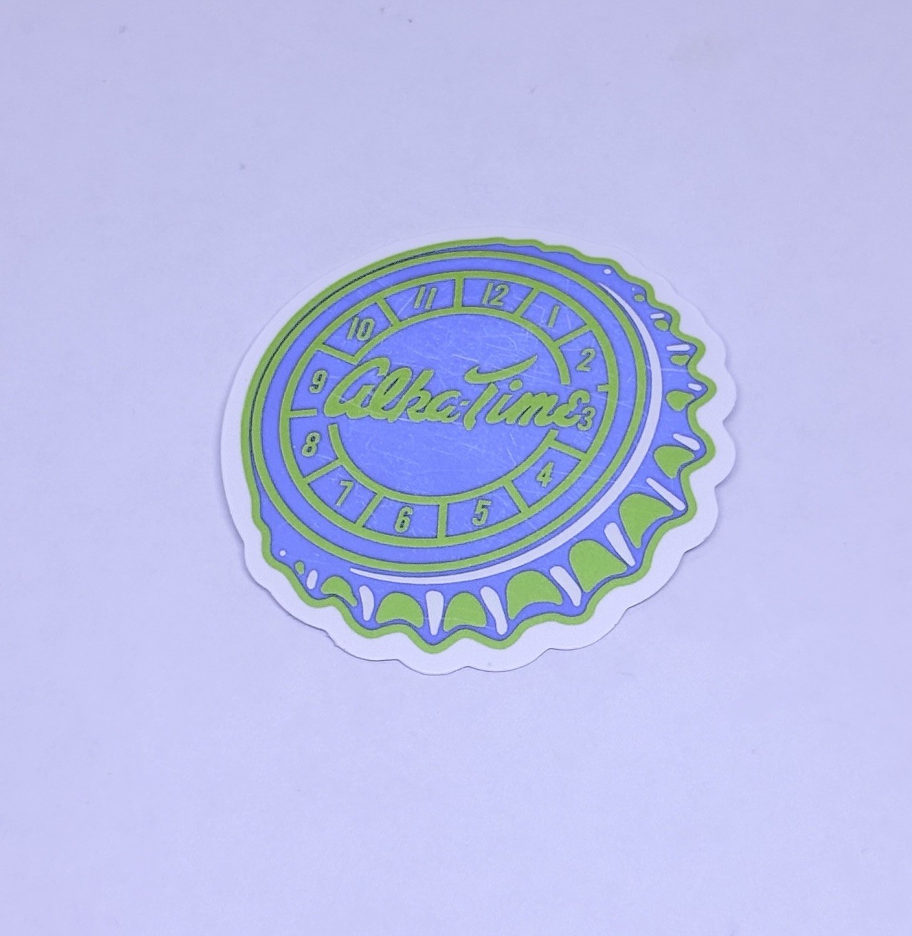 Alka Time Bottle Cap Sticker Decal Vinyl Cool Art Souvenir Journal Wall Tc6