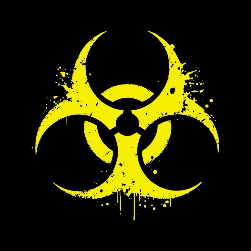 Biohazard Sticker Toxic Chemical Vinyl Decal Car Window Safety Caution Warning